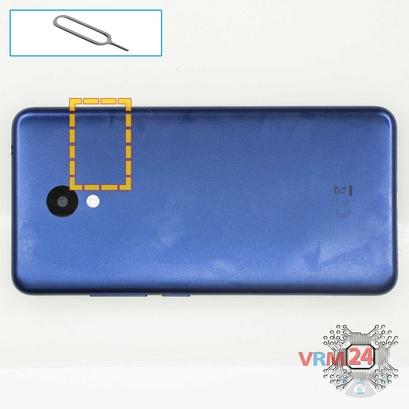 How to disassemble Meizu M5c M710H, Step 1/1