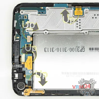 Cómo desmontar Samsung Galaxy Tab 3 7.0'' SM-T211, Paso 4/2