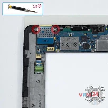 Cómo desmontar Samsung Galaxy Tab 8.9'' GT-P7300, Paso 11/1