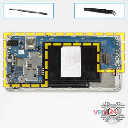 Cómo desmontar LG G4 Stylus H635, Paso 9/1