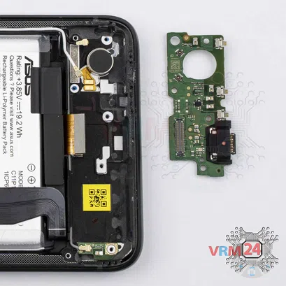 Como desmontar Asus ZenFone 7 Pro ZS671KS, Passo 13/2