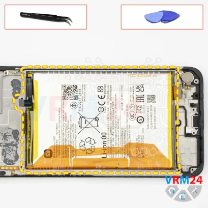 Cómo desmontar Xiaomi POCO M6, Paso 15/1