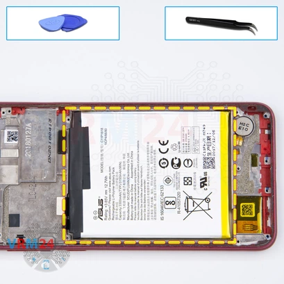 Cómo desmontar Asus ZenFone 5 Lite ZC600KL, Paso 19/1