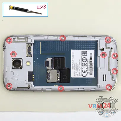 How to disassemble Samsung Galaxy S4 Mini Duos GT-I9192, Step 3/1