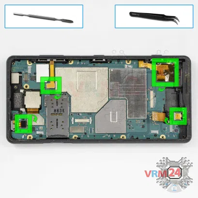 Como desmontar Sony Xperia XZ2 Compact por si mesmo, Passo 12/1