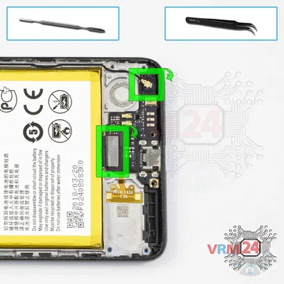 Cómo desmontar ZTE Blade A7 Vita, Paso 10/1