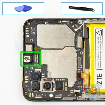 How to disassemble ZTE Blade V20 Smart, Step 15/1