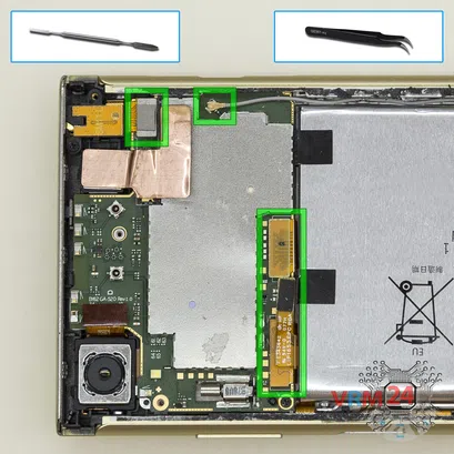 Cómo desmontar Sony Xperia XA1 Plus, Paso 9/1