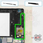 Como desmontar Lenovo Tab M10 TB-X605L, Passo 8/1