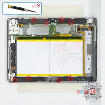 Как разобрать Huawei MediaPad M3 Lite 10'', Шаг 7/1
