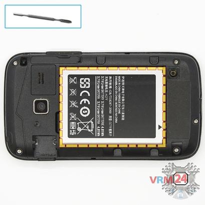 How to disassemble Samsung Galaxy Y Duos GT-S6102, Step 2/1