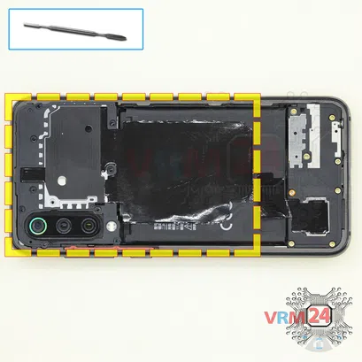 How to disassemble Xiaomi Mi 9 SE, Step 5/1