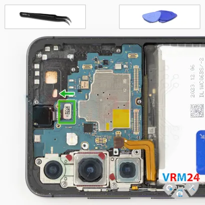 How to disassemble Samsung Galaxy S24+ SM-S921, Step 14/1
