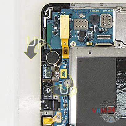 Cómo desmontar Samsung Galaxy Tab 7.7'' GT-P6800, Paso 9/2