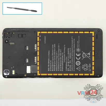 How to disassemble Lenovo K3 Note, Step 2/1