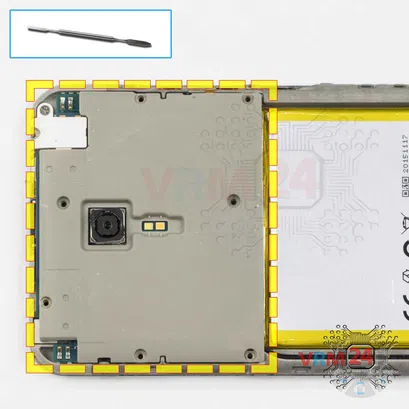 Como desmontar Meizu M2 Note M571H por si mesmo, Passo 6/1