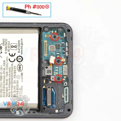 Como desmontar Samsung Galaxy S21 FE SM-G990 por si mesmo, Passo 11/1