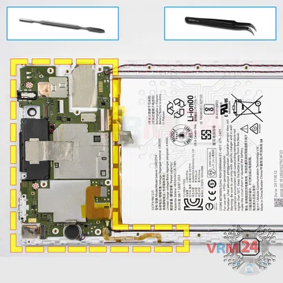 Cómo desmontar Lenovo Tab 4 TB-8504X, Paso 15/1