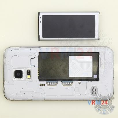 Cómo desmontar Samsung Galaxy S5 mini SM-G800, Paso 3/2