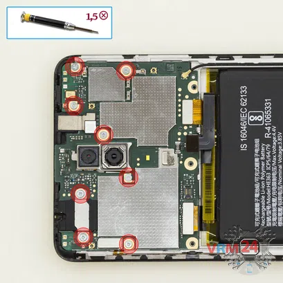 Cómo desmontar Nokia 3.1 Plus TA-1104, Paso 11/1