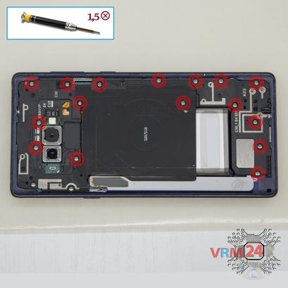 How to disassemble Samsung Galaxy Note 9 SM-N960, Step 4/1