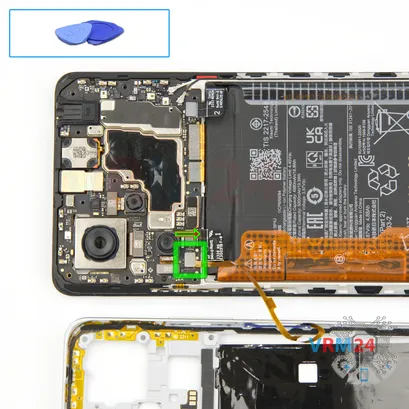 How to disassemble Xiaomi Redmi Note 12 Pro+, Step 11/1