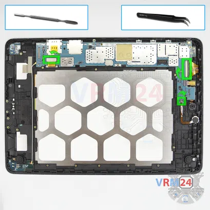 Como desmontar Samsung Galaxy Tab A 9.7'' SM-T555, Passo 14/1