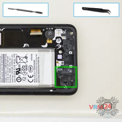 How to disassemble Samsung Galaxy A8 (2018) SM-A530, Step 11/1