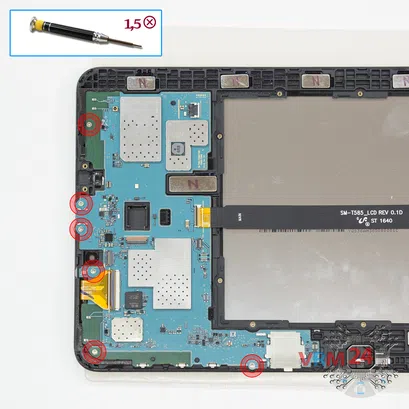 Como desmontar Samsung Galaxy Tab A 10.1'' (2016) SM-T585 por si mesmo, Passo 20/1