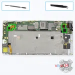 How to disassemble Huawei Ascend G6 / G6-L11, Step 8/1