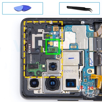 How to disassemble Samsung Galaxy S21 Ultra SM-G998, Step 8/1