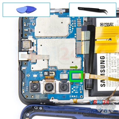 How to disassemble Samsung Galaxy A03s SM-037, Step 7/1