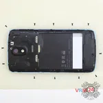 How to disassemble HTC Desire 326G, Step 3/2