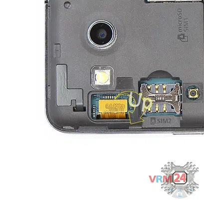 How to disassemble Samsung Galaxy Core 2 SM-G355H, Step 3/2