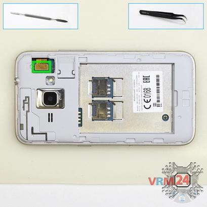 How to disassemble Samsung Galaxy J1 (2016) SM-J120, Step 4/1