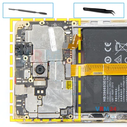 How to disassemble Huawei Mate 8, Step 16/1