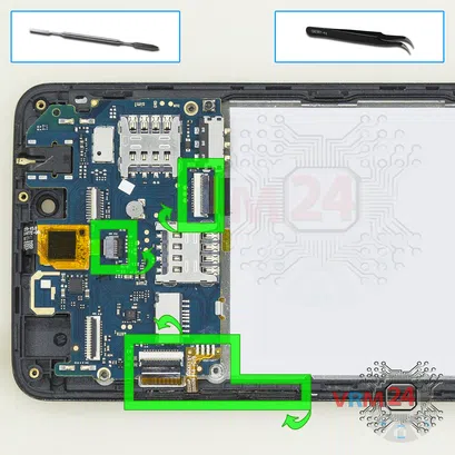 Как разобрать Micromax Bolt Q338, Шаг 8/1