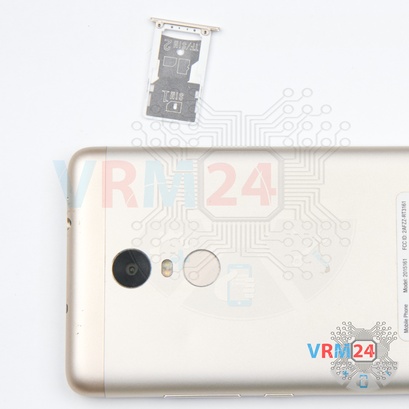 How to disassemble Xiaomi RedMi Note 3 Pro SE, Step 2/2