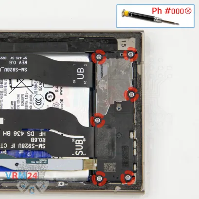 How to disassemble Samsung Galaxy S24 Ultra SM-S928, Step 8/1