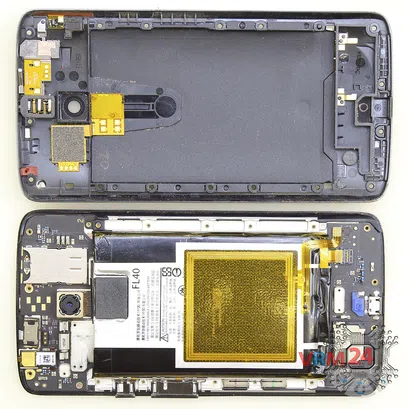 Cómo desmontar Motorola Moto X Play XT1563, Paso 4/2