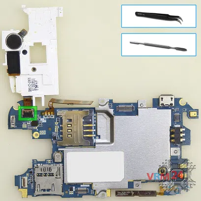 Как разобрать Samsung Diva GT-S7070, Шаг 9/2