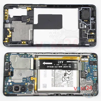 Cómo desmontar Samsung Galaxy A41 SM-A415, Paso 5/2