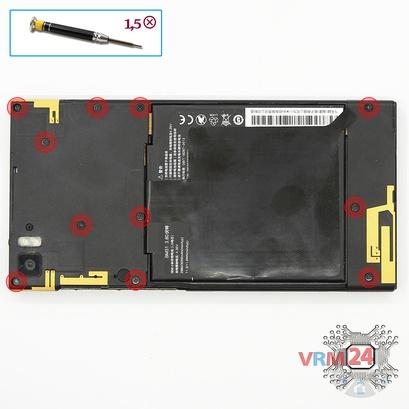 How to disassemble Xiaomi Mi 3, Step 4/1