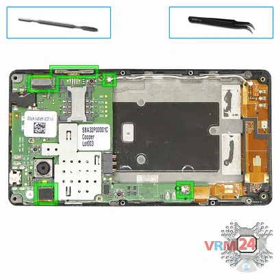 How to disassemble Alcatel OT View 5040X, Step 6/1