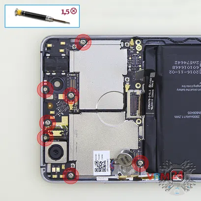 How to disassemble ZTE Nubia Z11, Step 13/1