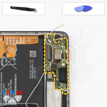 How to disassemble Honor X9c, Step 13/1