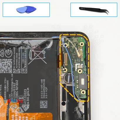 How to disassemble Huawei Nova 10 SE, Step 13/1