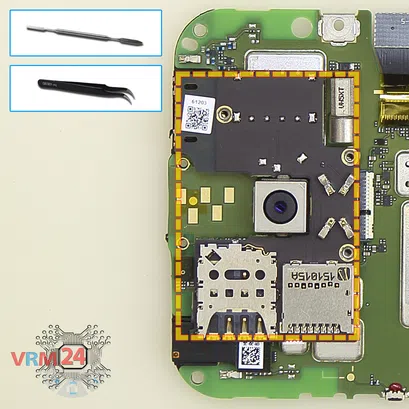 Cómo desmontar Motorola Moto G (3rd gen) XT1541, Paso 10/1