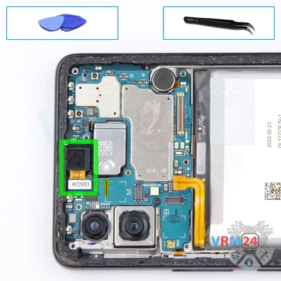 Cómo desmontar Samsung Galaxy A53 SM-A536, Paso 15/1
