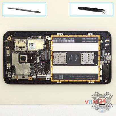 How to disassemble Asus ZenFone 4 A450CG, Step 6/2